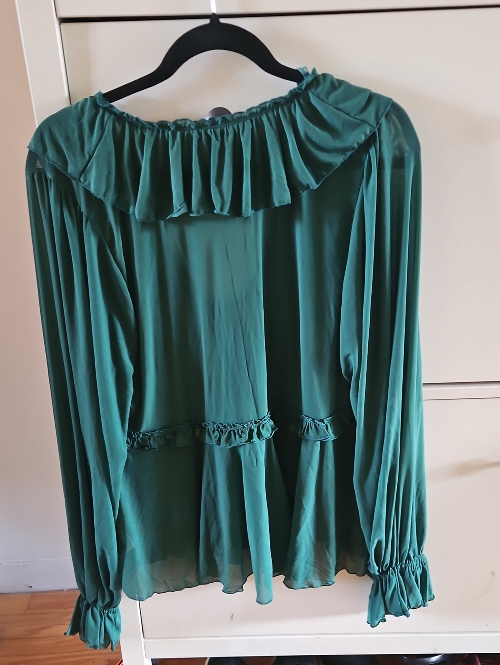 Free People Fearless Longsleeve Top In Emerald Green Size XL - Picture 3 of 11